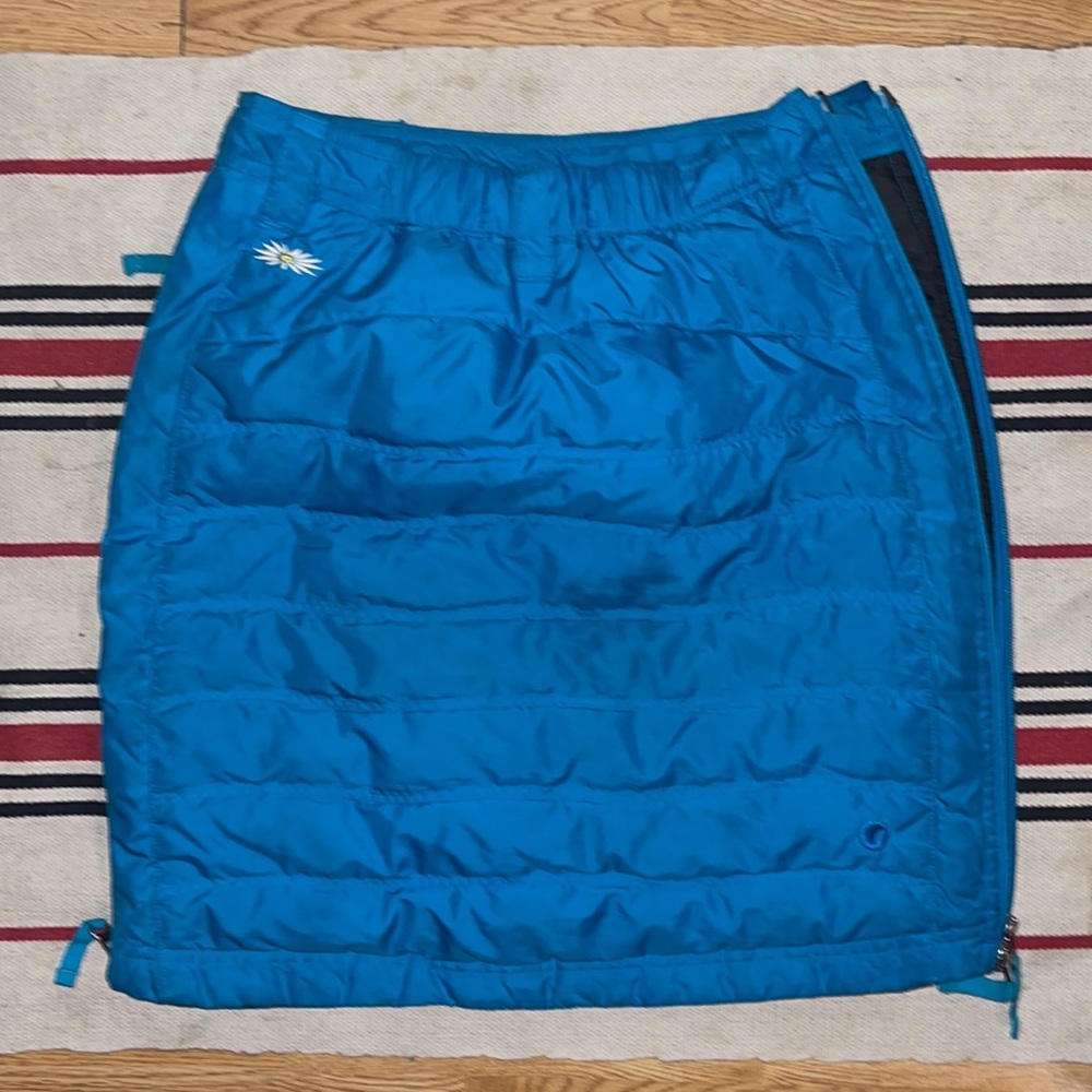 SKHOOP XS blue Scandinavian insulated down Winter skirt - Picture 2 of 8